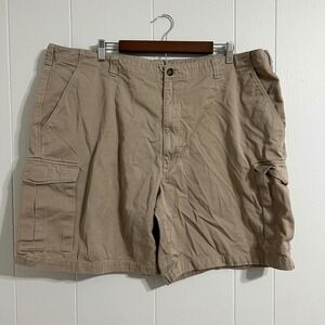 Woolrich Mens Khaki Cargo Shorts Size 44 Cotton Utility‎ Outdoor Casual
